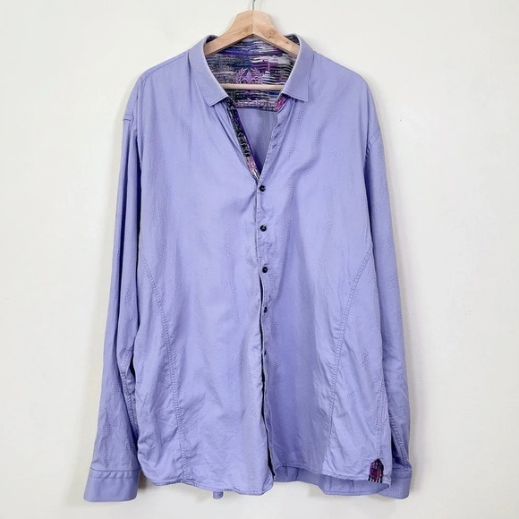 AU NOIR | MEN'S DRESS SHIRT IN LIGHT  LAVENDER - Picture 2 of 14